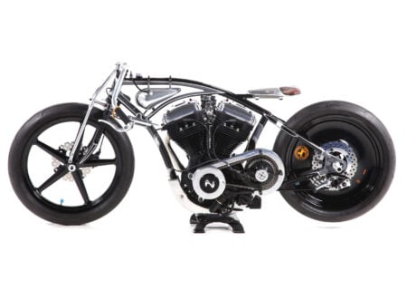 Laurent Dutruel Land Speed Racer Custom Buell Motorcycle 1 450x330 - Laurent Dutruel Land Speed Racer
