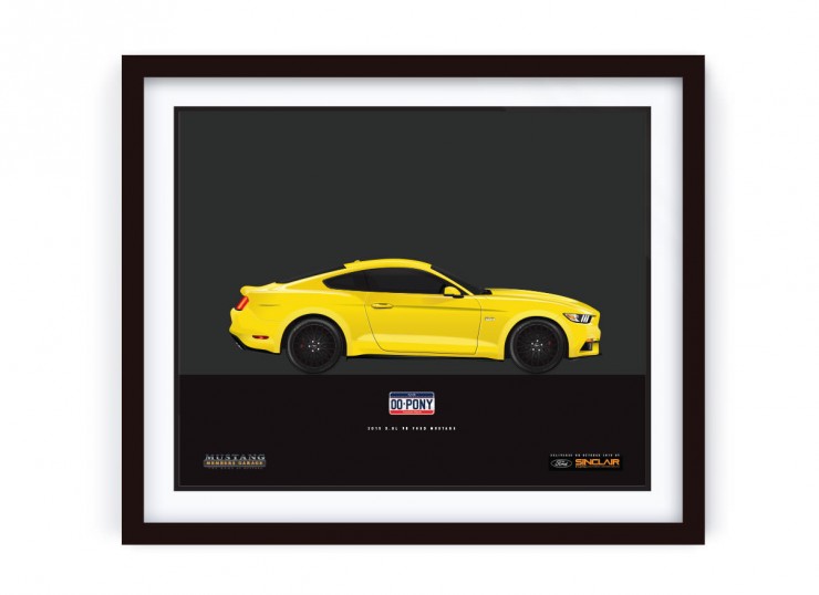 Framed_YellowMustang_LRG