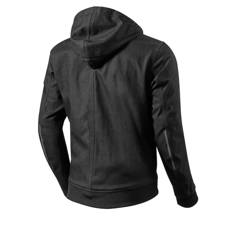 REV'IT! Stealth Motorcycle Hoodie Back Black