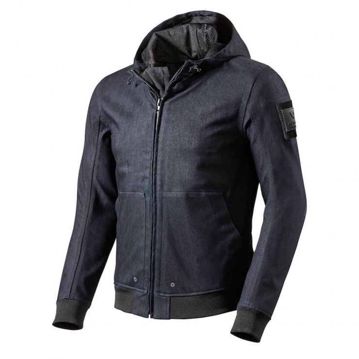 REV'IT! Stealth Motorcycle Hoodie Blue