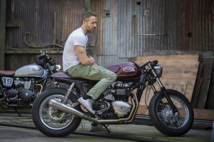 Ryan Reynolds' Triumph Thruxton Cafe Racer