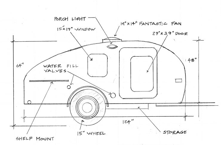 Timberleaf Teardrop Camper Trailer 12