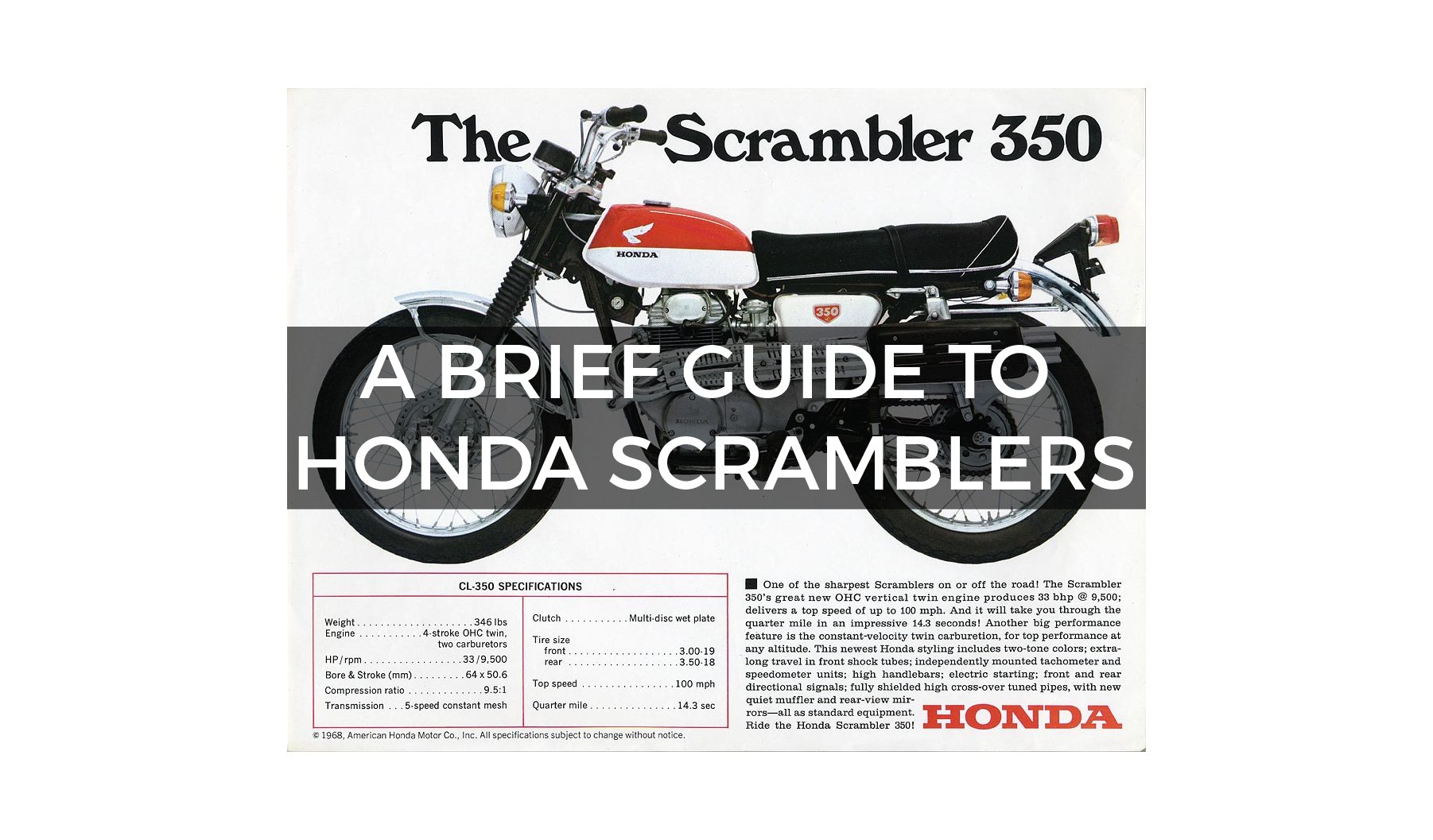 A Brief Guide To Honda Scramblers Updated For 19
