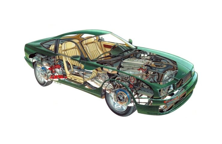 Aston Martin V8 Virage Cutaway