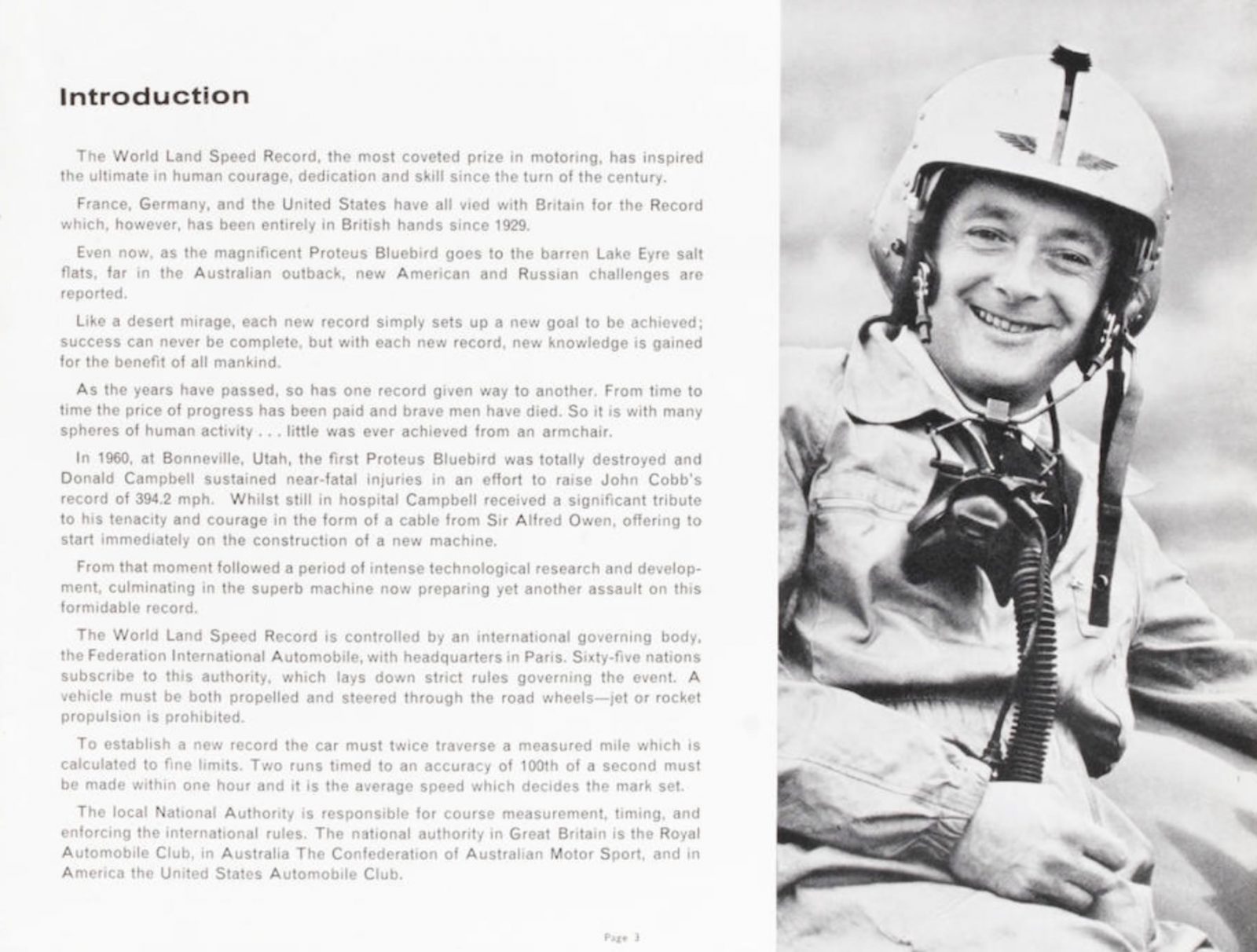 Donald Campbell's Bluebird Helmet