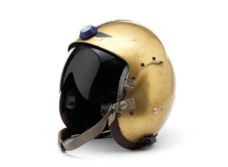 Donald Campbell's Bluebird Helmet Donald Campbells Bluebird Helmet 450x330 - Donald Campbell's Bluebird Helmet