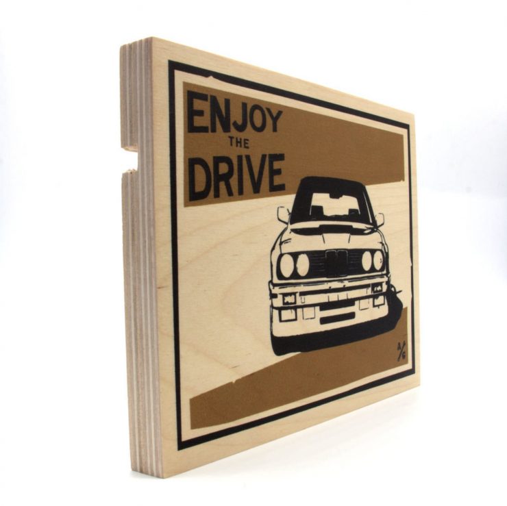 BMW E30 Wood Print by Always Garagista 1