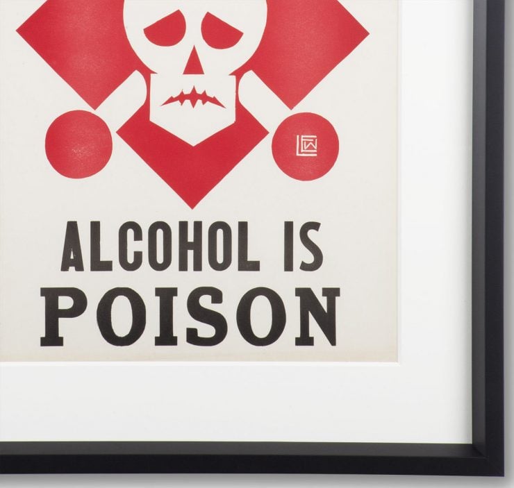 Original %22Alcohol Is Poison%22 Prohibition Poster 1