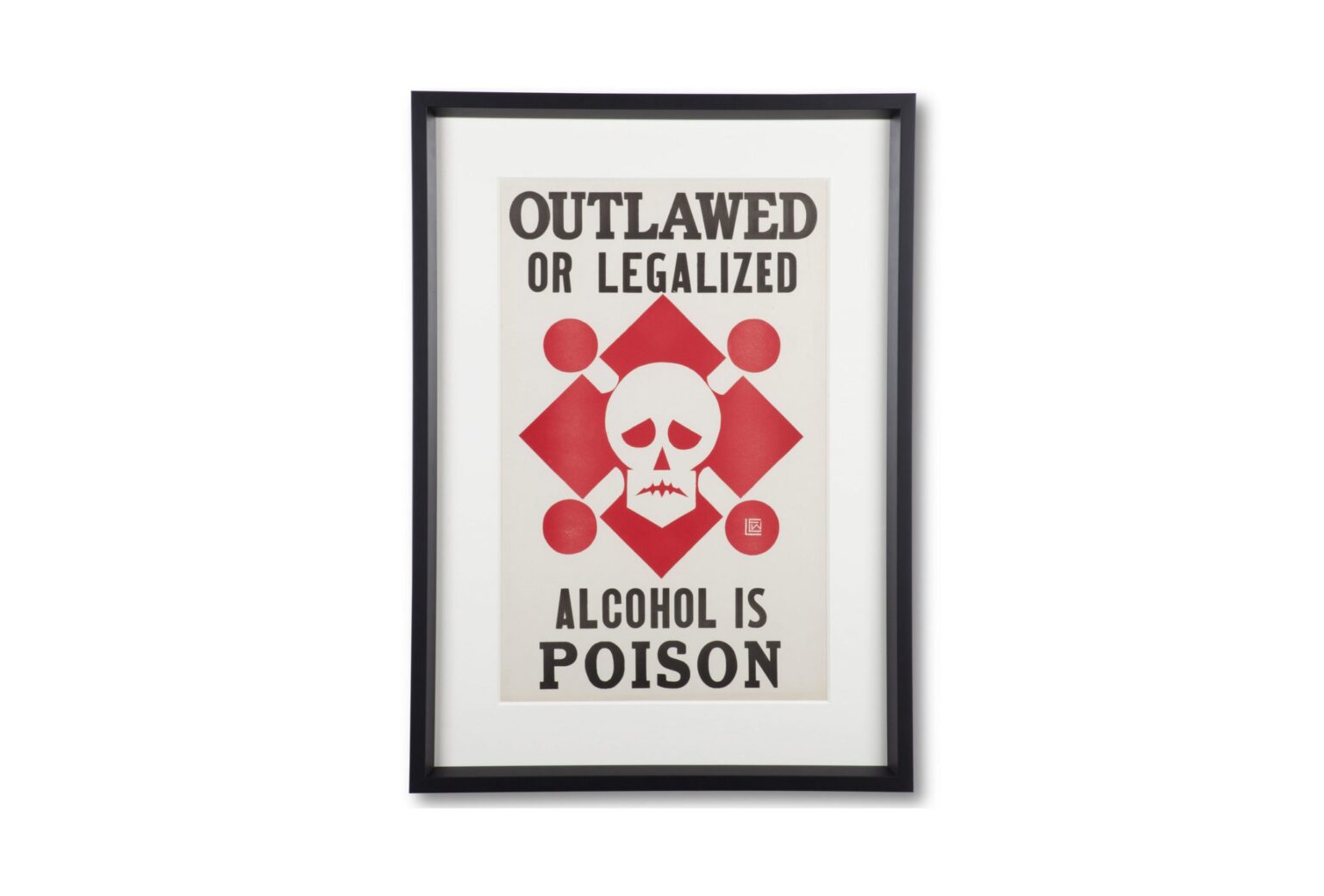 Original "Alcohol Is Poison" Prohibition Poster