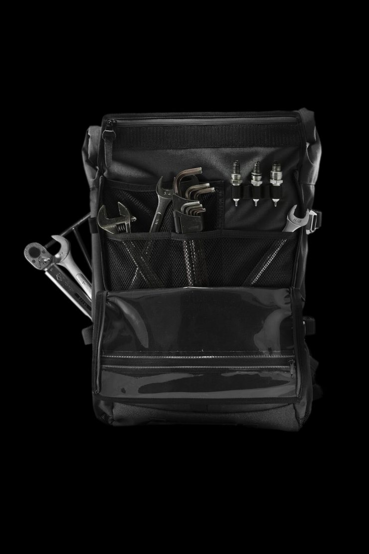 The Peloton Asphalt Motorcycle Backpack 6