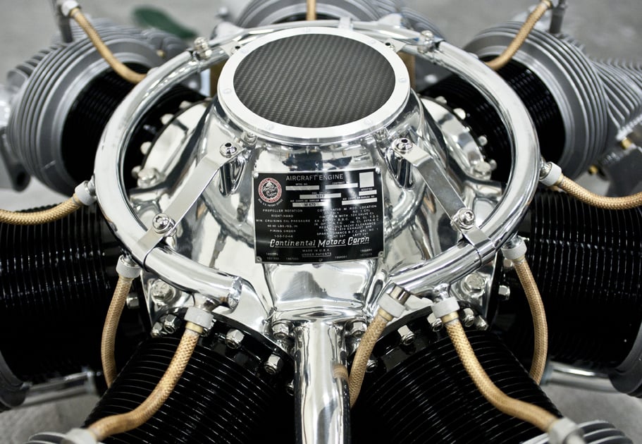 1930's Continental Radial Engine Coffee Table