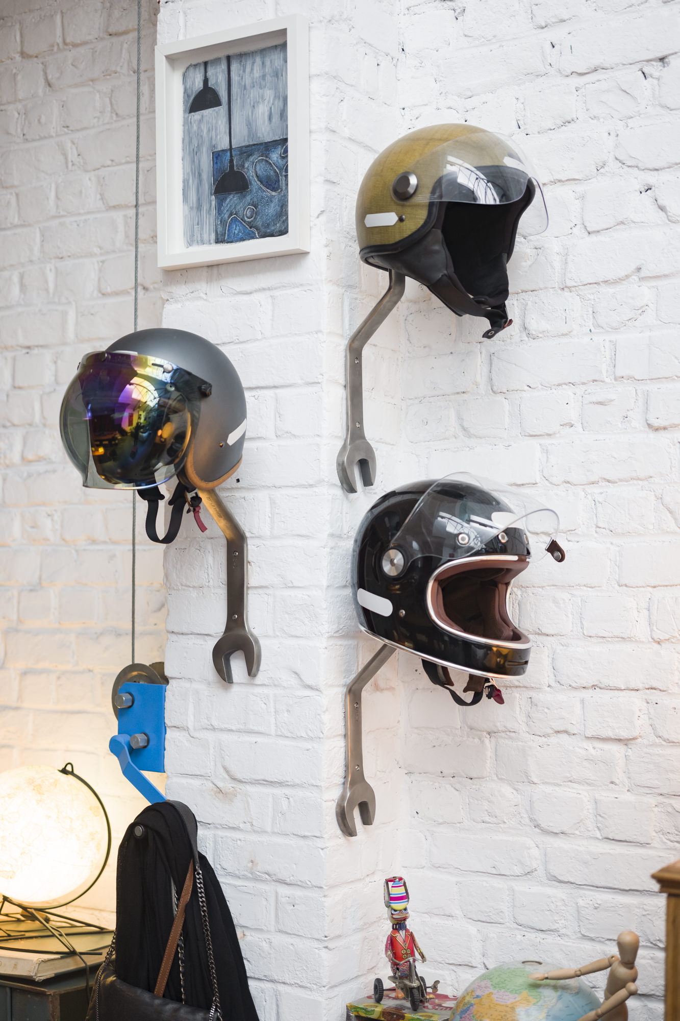 Wrench Helmet Rack