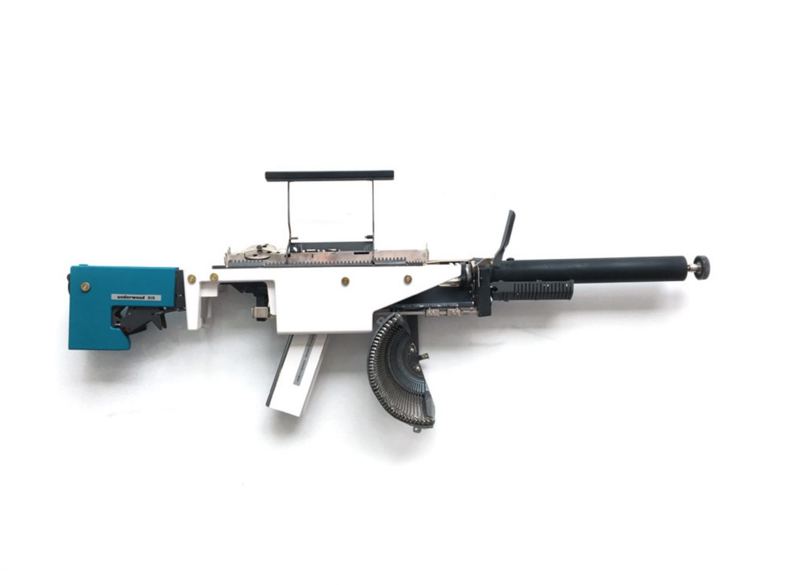 Typewriter Gun Sculptures