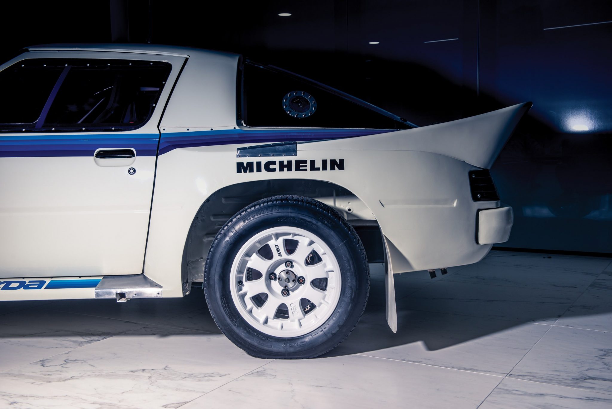 The Mazda RX-7 Evo Group B Works Car Shown Here.