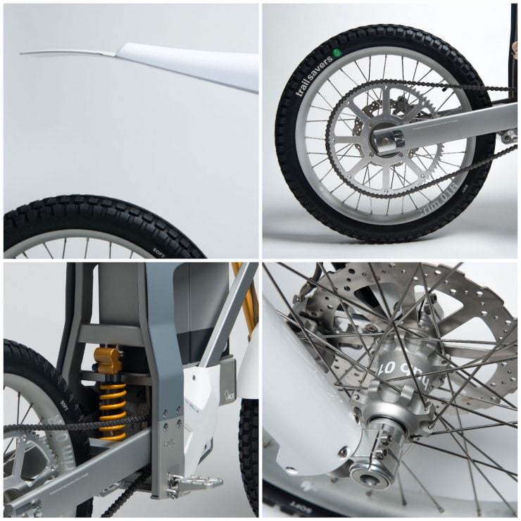 Cake Kalk Electric Bike Wheels and Suspension 740x740 - A Two-Wheeled Tesla: The CAKE KALK Dual Sport Electric Bike