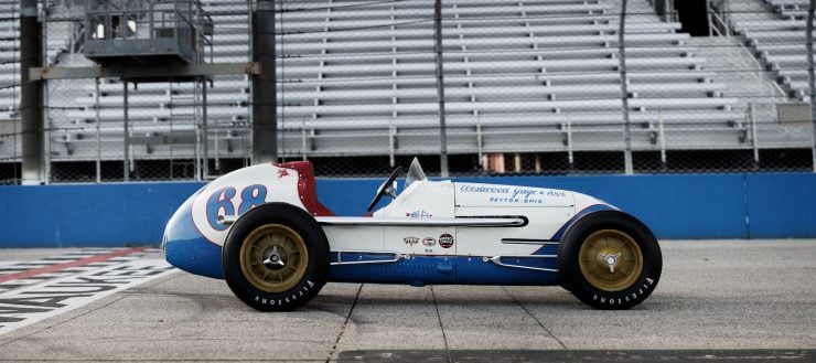 Kurtis KK4000 Offy Indy Race Car Side