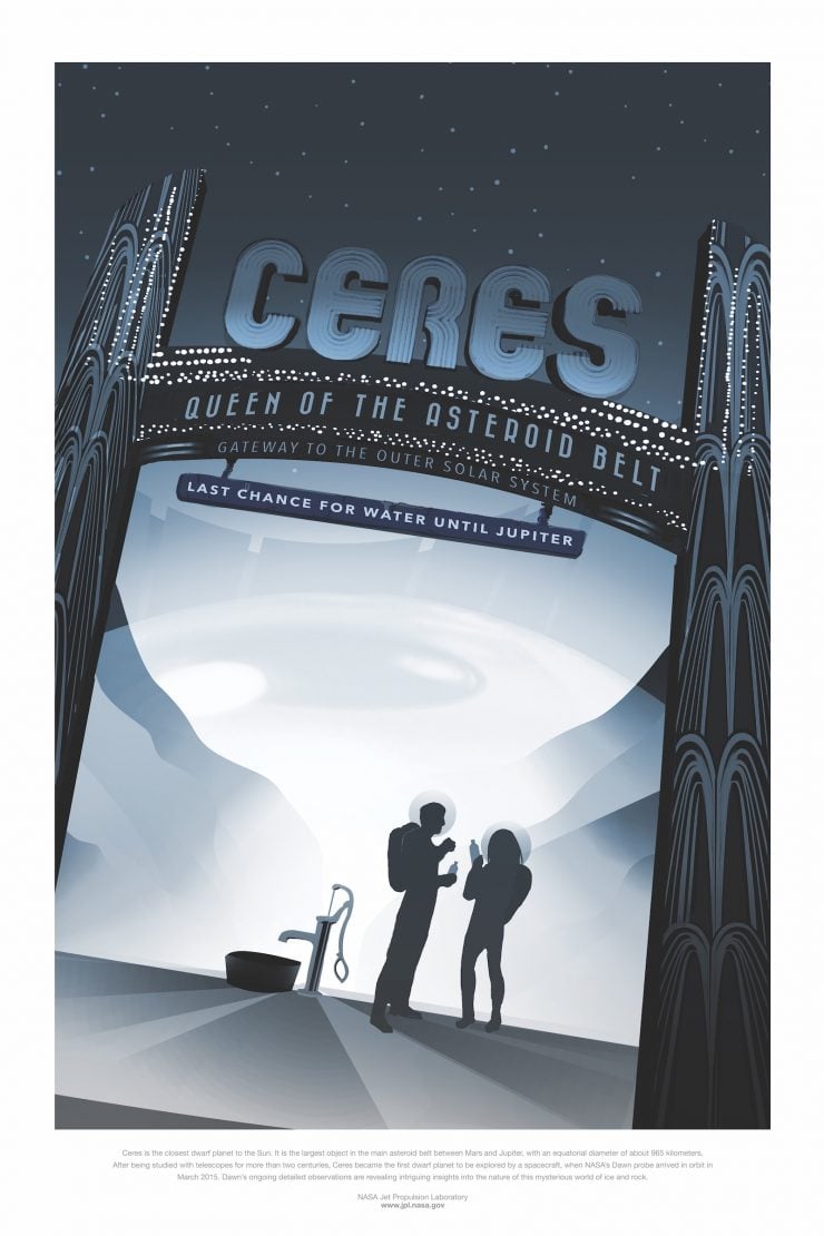 NASA / JPL-Caltech Space Tourism Posters Ceres