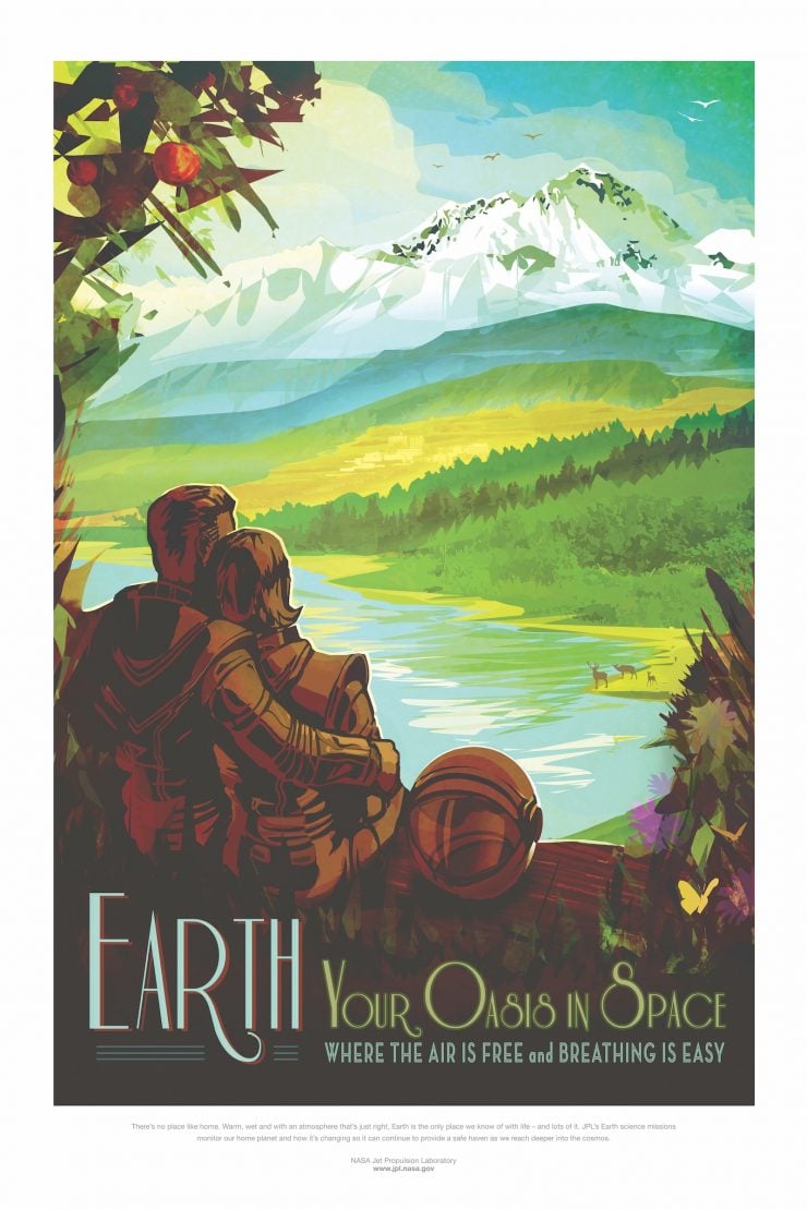 NASA / JPL-Caltech Space Tourism Posters Earth