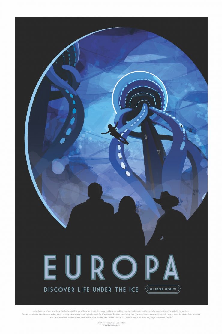 NASA / JPL-Caltech Space Tourism Posters Europa