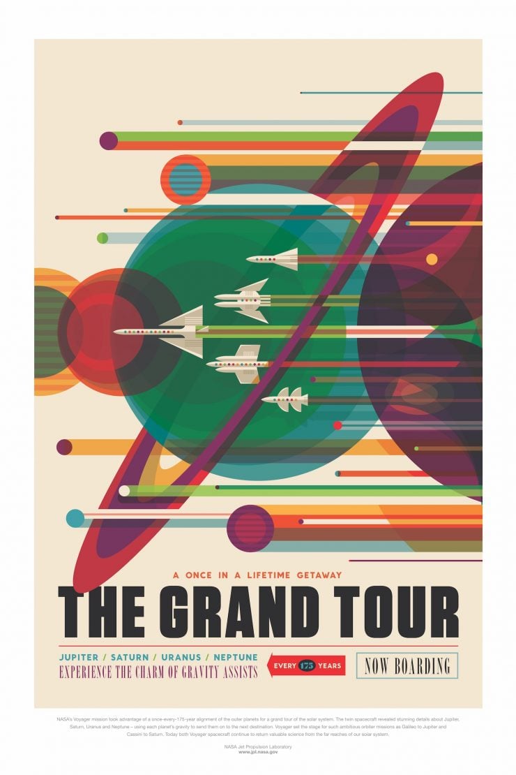 NASA / JPL-Caltech Space Tourism Posters Grand Tour