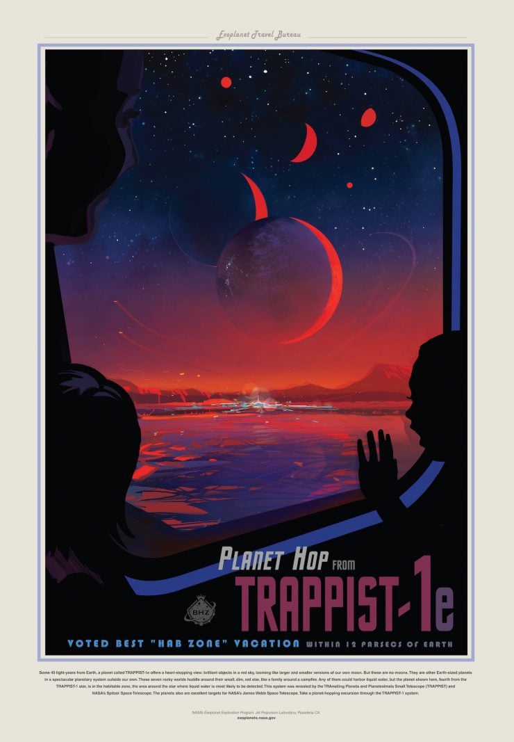 NASA Space Tourism Posters Trappist