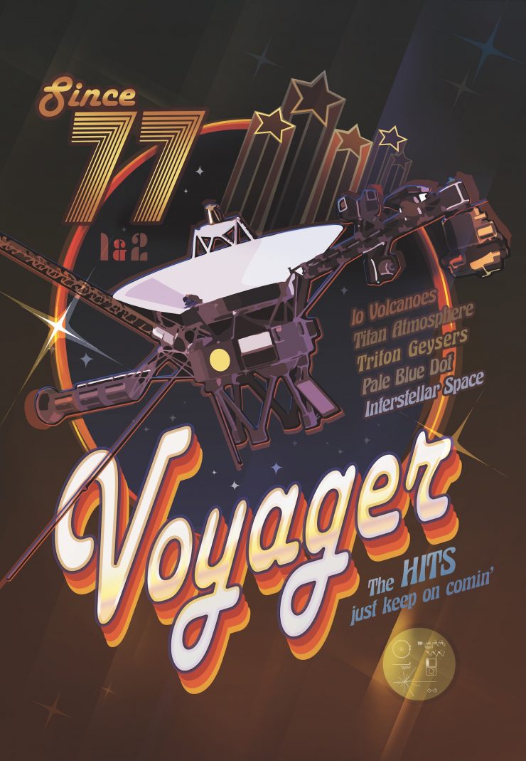 NASA Space Tourism Posters Voyager Disco Poster