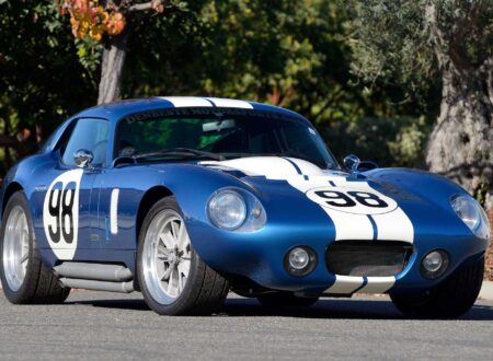 Shelby Daytona Coupe - America's Original Ferrari Killer Shelby Daytona Coupe Front Quarter 450x330 - Shelby Daytona Coupe - America's Original Ferrari Killer