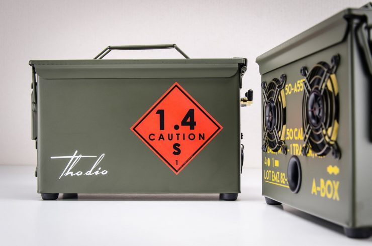 The .50 Cal A-Box - The Original Ammo Can Boombox Rear