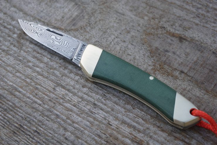 Creek Cutler Damascus Steel Folding Pocket Knife 3