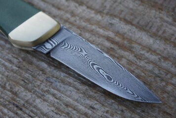 Creek Cutler Damascus Steel Folding Pocket Knife