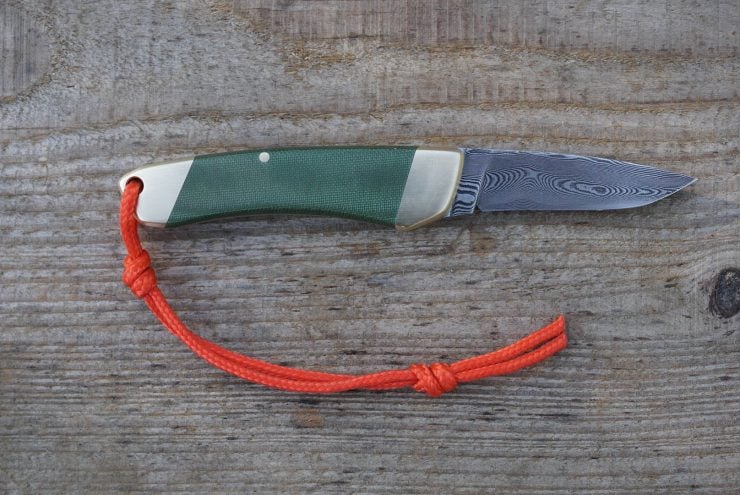 Creek Cutler Damascus Steel Folding Pocket Knife 7