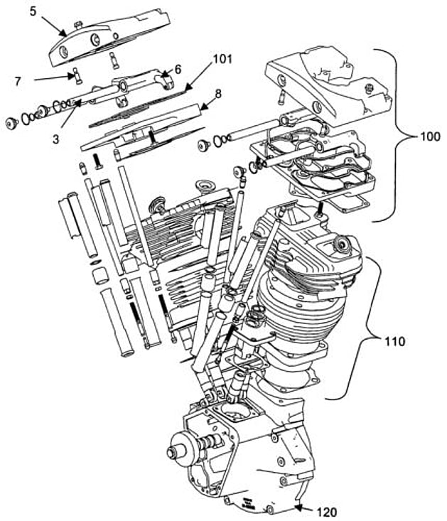 Harley-Davidson Shovelhead engine diagram