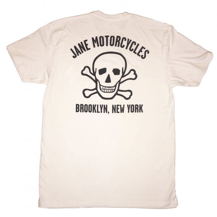 Jane Motorcycles Bowery Skull T-Shirt Back