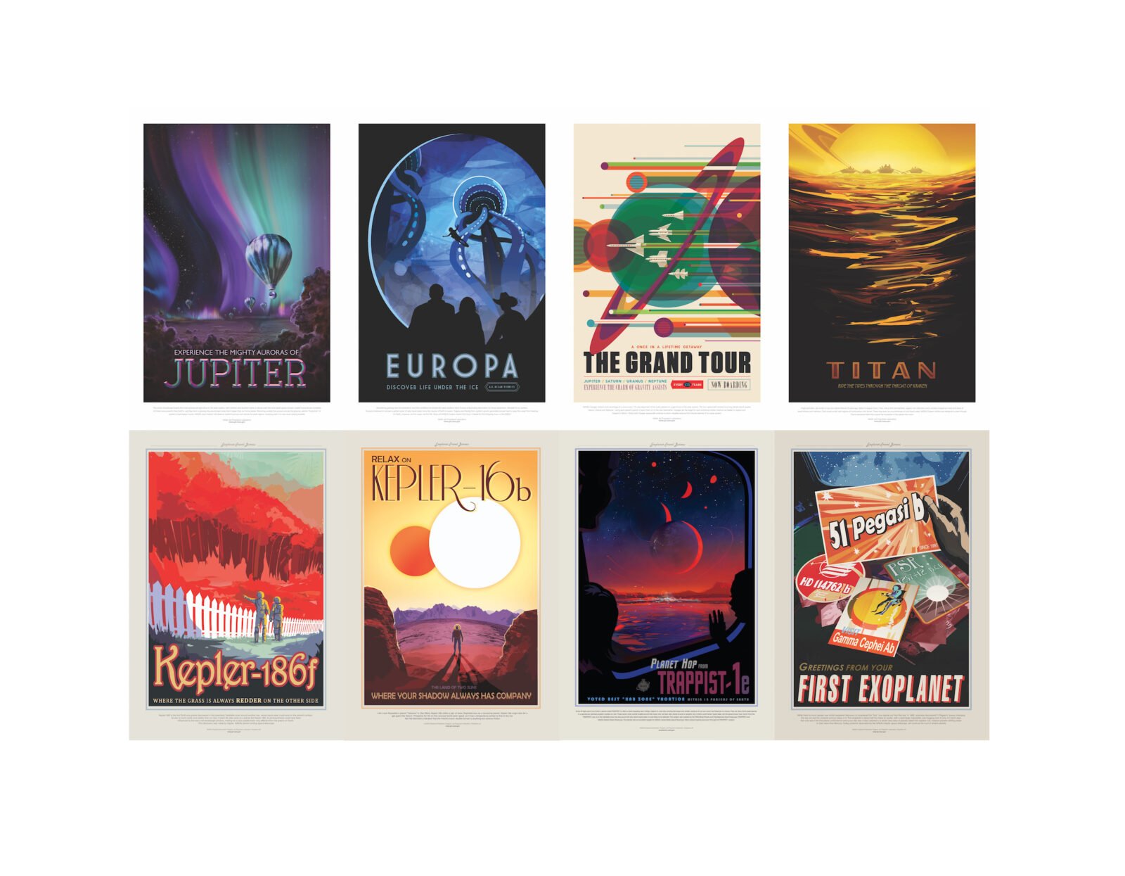 JPL Space Tourism Poster 6 sizes, matte+glossy avail Earth