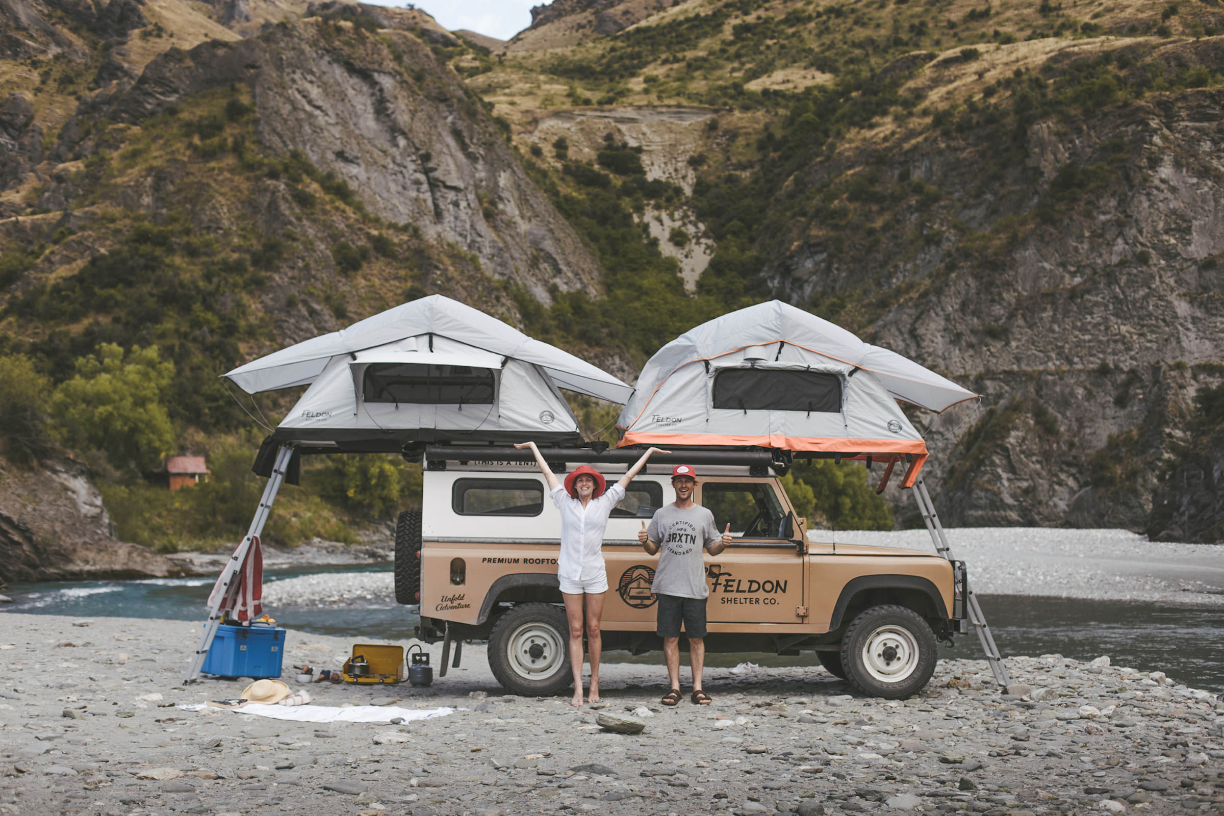 The Crows Nest Extended Rooftop Tent by Feldon Shelter