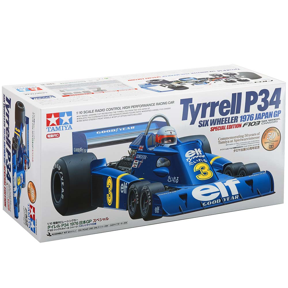 Tamiya Tyrrell P34 Six Wheeler 1976 Japan GP Plastic Model Car Kit