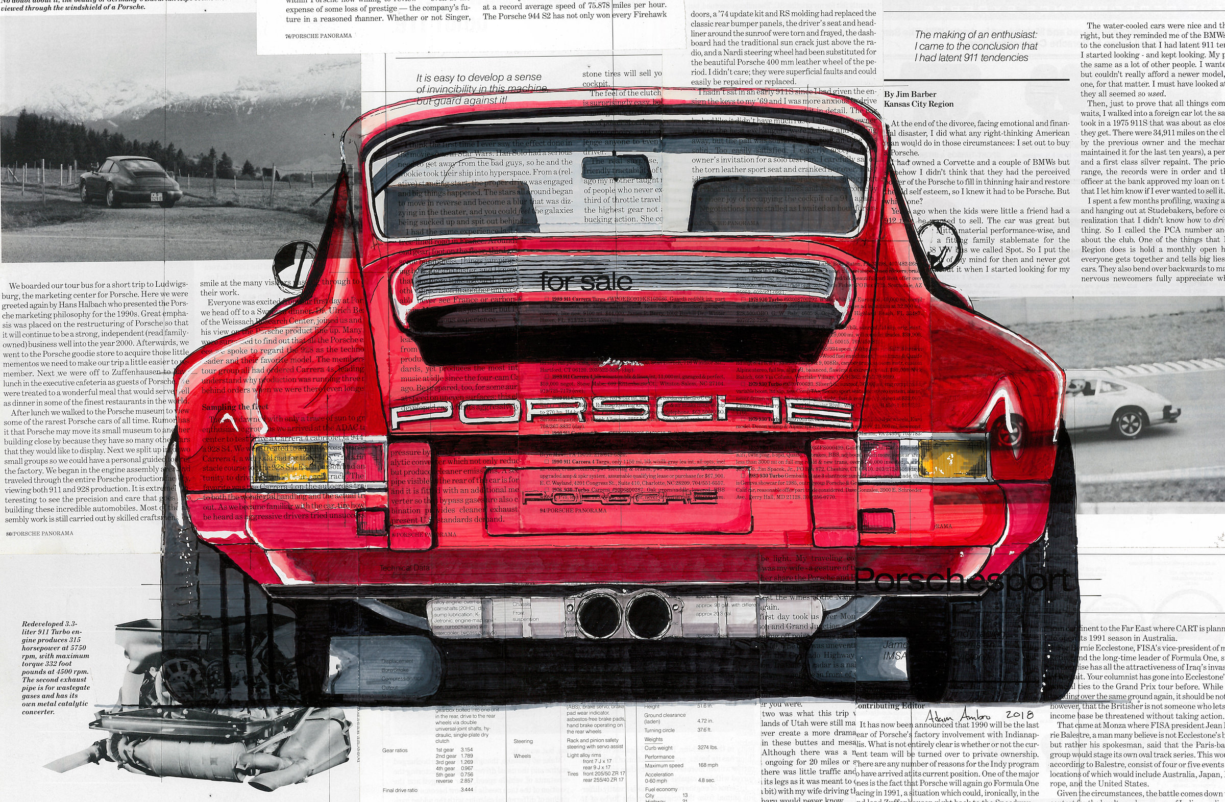 Art of Adam Ambro Porsche 911 Main
