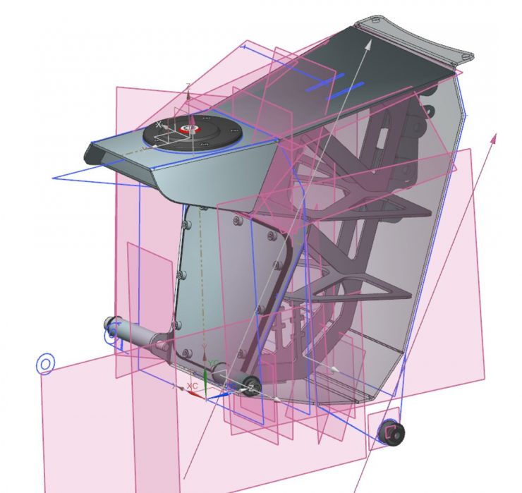 CAD Design Motorcycle Frame