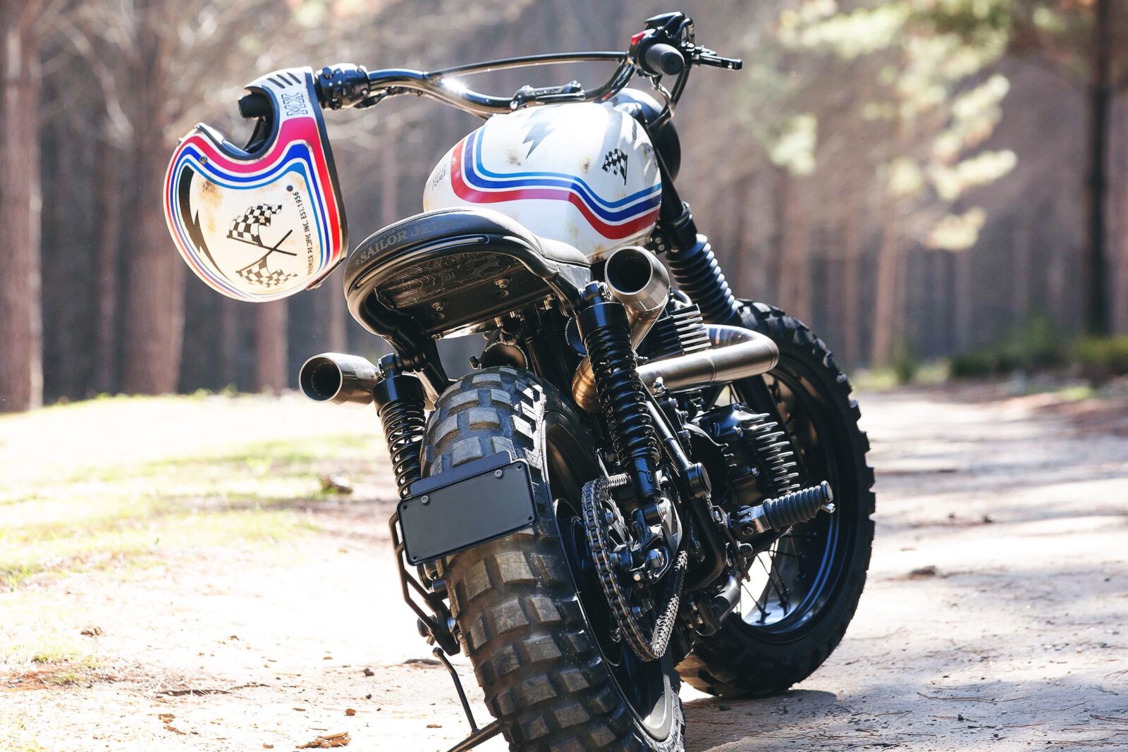 Motor scrambler sale custom