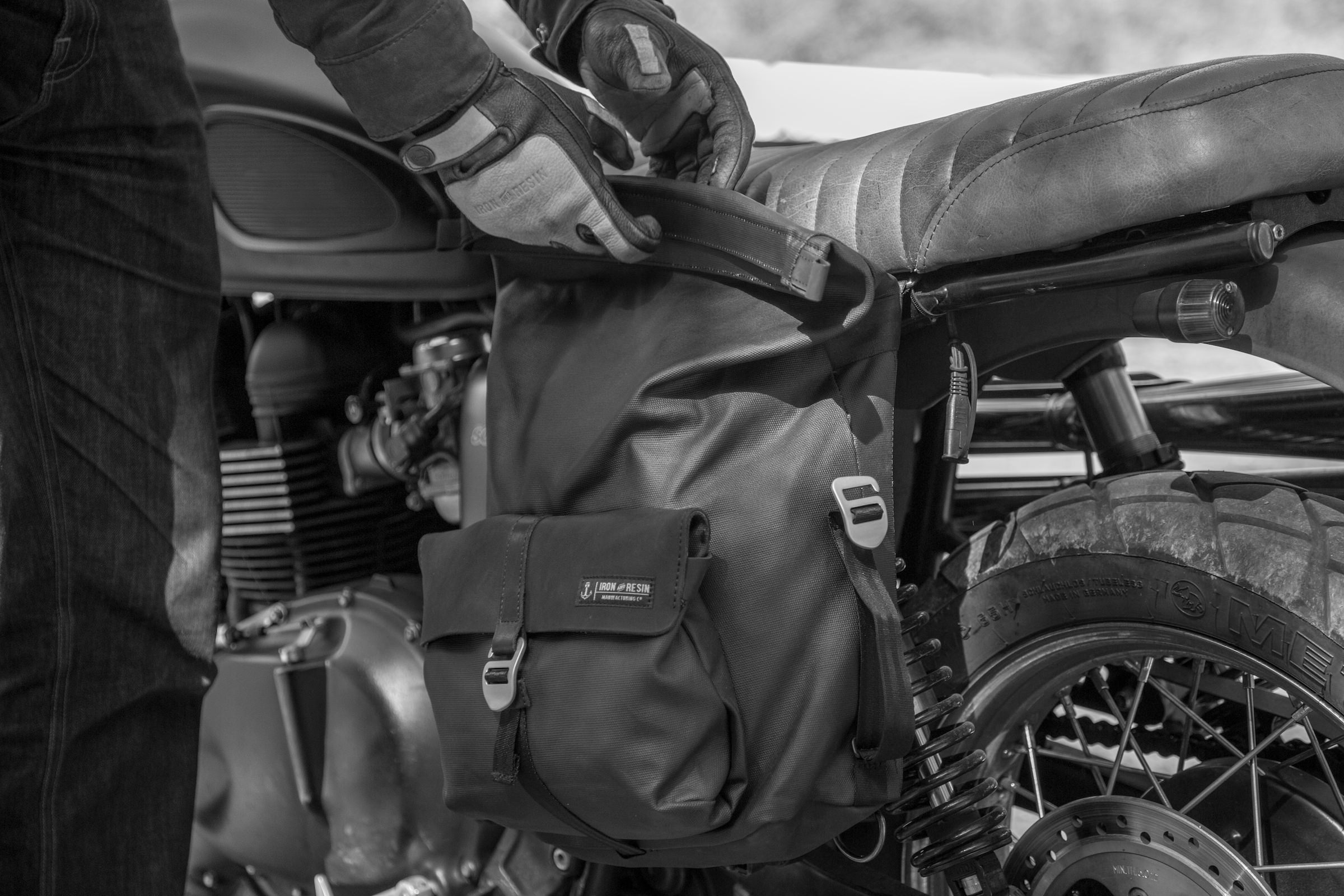 Iron & Resin Moto Pannier Bag - The Ideal Motorcycle Weekender