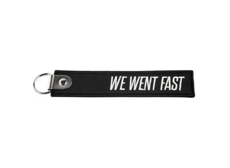 We Went Fast Keychain Tag