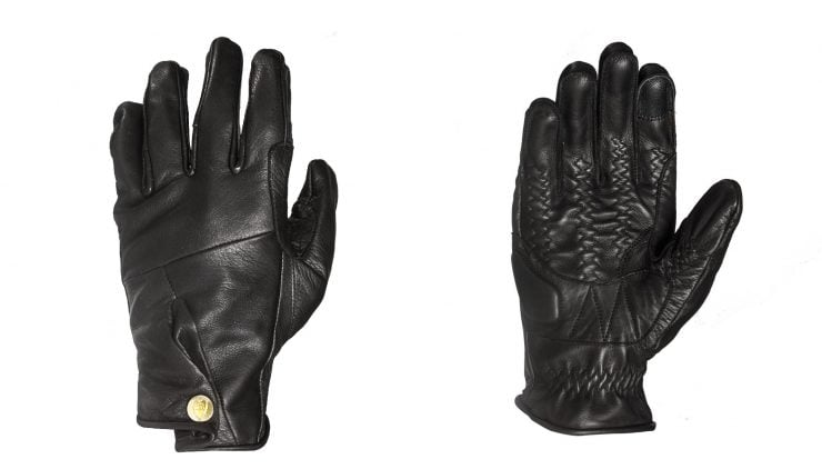 Abel Brown Mada Motorcycle Gloves Black