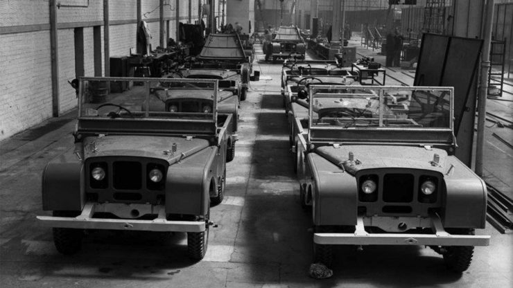 Land Rover Series I production line Solihull