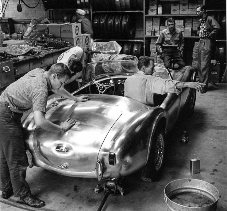 Shelby Cobra AC prototype workshop