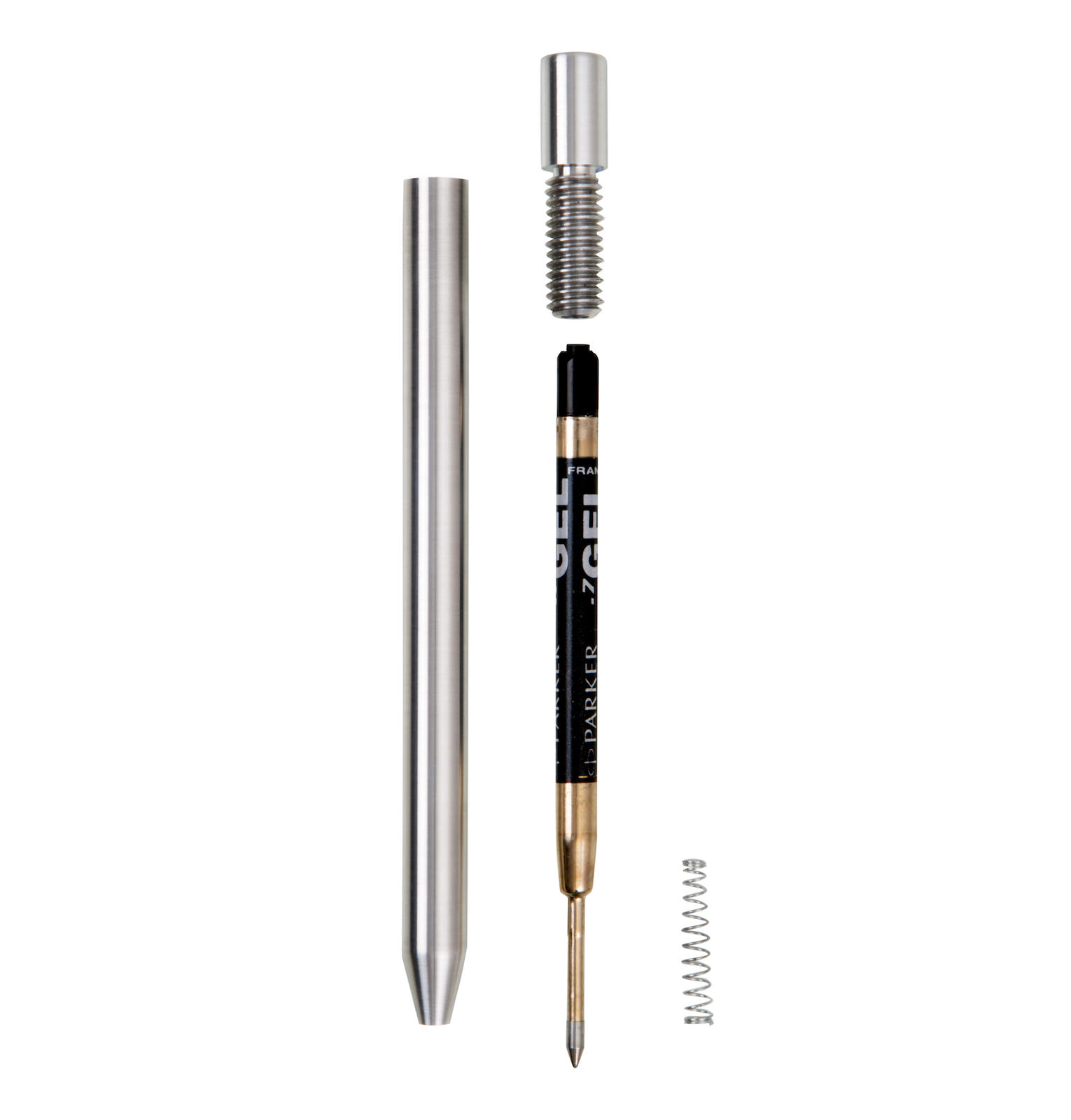 The BaughbLabs Aluminum Pen - Machined From A Solid 6061-T6 Aluminum Rod
