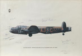 Dambusters Print - Signed by Members of the Dambusters' Squadron