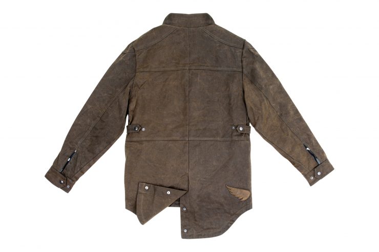 Saint Adventure Waxed Motorcycle Jacket Back