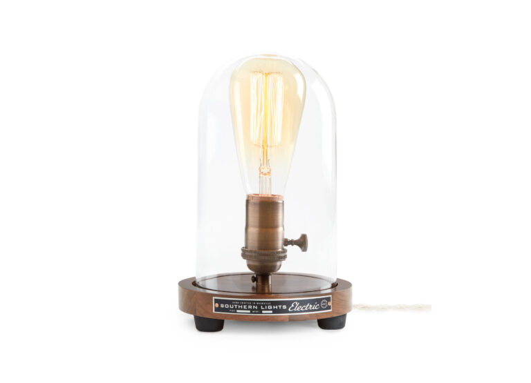 original bell jar table lamp