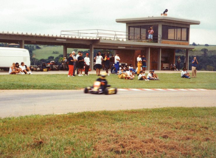 Ayrton Senna Driving A Go Kart