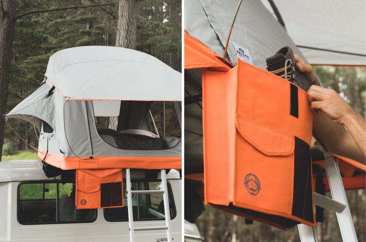 Crow's Nest Two-Person Rooftop Tent by Feldon Shelter 3